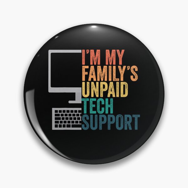 Item preview, I'm My Family's Unpaid Tech Support Retro Funny designed and sold by herbwaters.