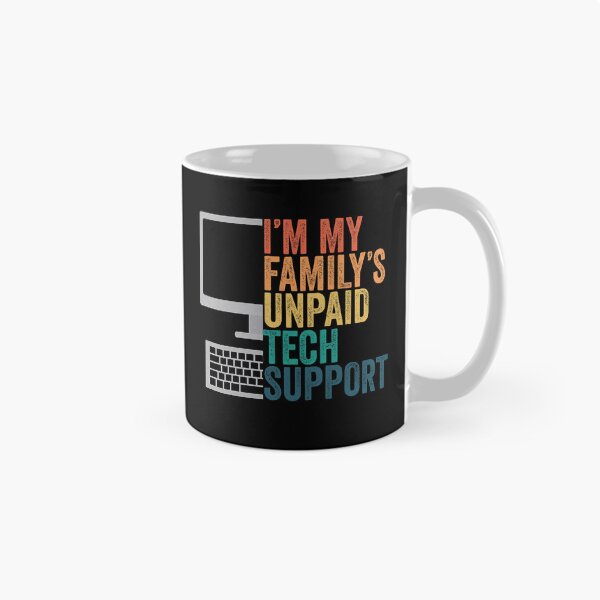 Item preview, I'm My Family's Unpaid Tech Support Retro Funny designed and sold by herbwaters.