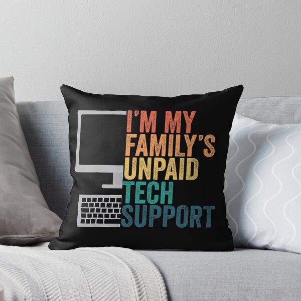 Item preview, I'm My Family's Unpaid Tech Support Retro Funny designed and sold by herbwaters.