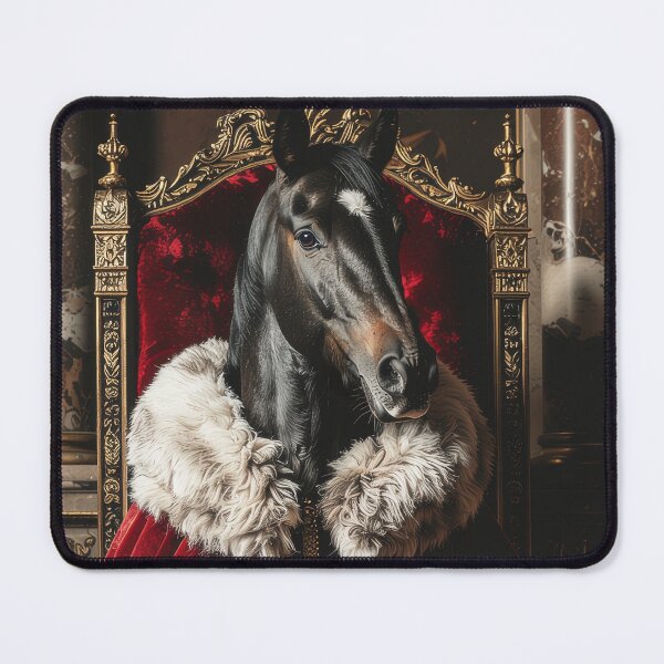 Item preview, Royal Black Horse Renaissance Portrait designed and sold by Rutvain.