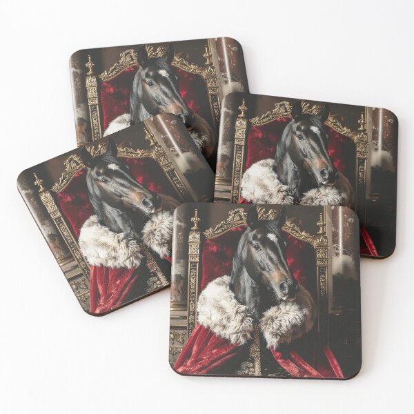 Item preview, Royal Black Horse Renaissance Portrait designed and sold by Rutvain.