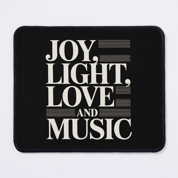 Item preview, Minimalist Art Joy Light Love and Music Positive Quotes designed and sold by SplashTastic.