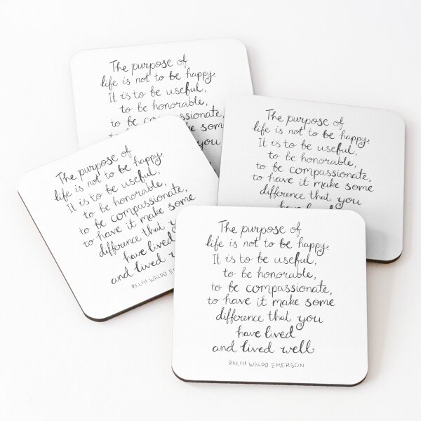 Item preview, Purpose Of Life Emerson Quote designed and sold by pcyfptma69.