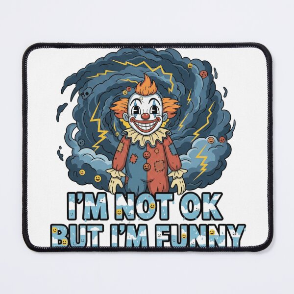 Item preview, I’m Not OK But I’m Funny – Dark Sarcasm T-Shirt designed and sold by Imaginarium of Chaos falcon88 .