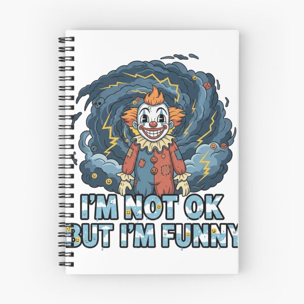 Item preview, I’m Not OK But I’m Funny – Dark Sarcasm T-Shirt designed and sold by Imaginarium of Chaos falcon88 .
