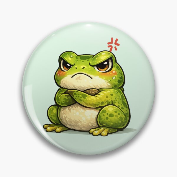 Item preview, Grumpy Kawaii Frog designed and sold by Ivy-Triggs.