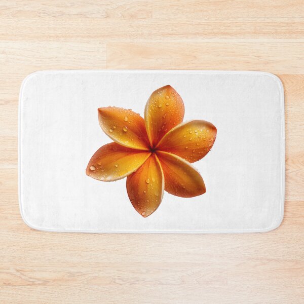Item preview, Orange Plumeria Flower  designed and sold by LuxChu.