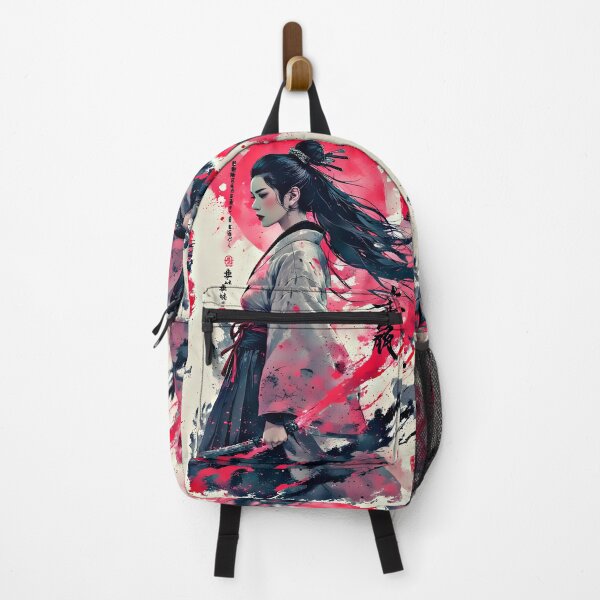 Item preview, Japanese Female Warrior | Crimson Sun Aesthetic designed and sold by Neer arts.