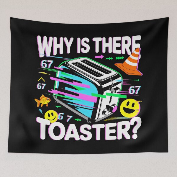Item preview, Why Is There Toaster Surreal Art Weirdcore designed and sold by SplashTastic.