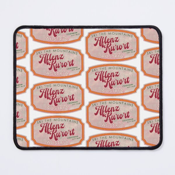 Item preview, Aflenz Kurort, Austria, Steiermark, Ski, textured skiing badge designed and sold by Wanderful-roads.