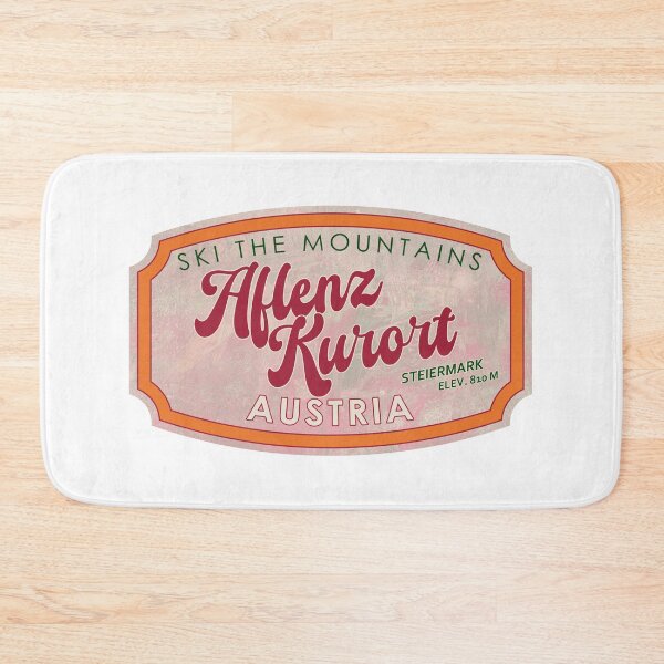 Item preview, Aflenz Kurort, Austria, Steiermark, Ski, textured skiing badge designed and sold by Wanderful-roads.