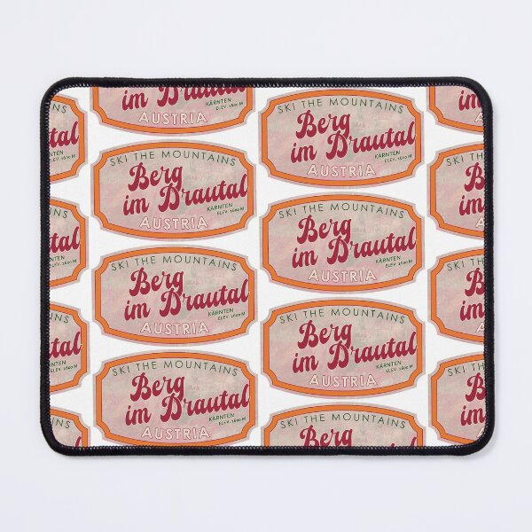 Item preview, Berg im Drautal, Austria, Kärnten, Ski, textured skiing badge designed and sold by Wanderful-roads.
