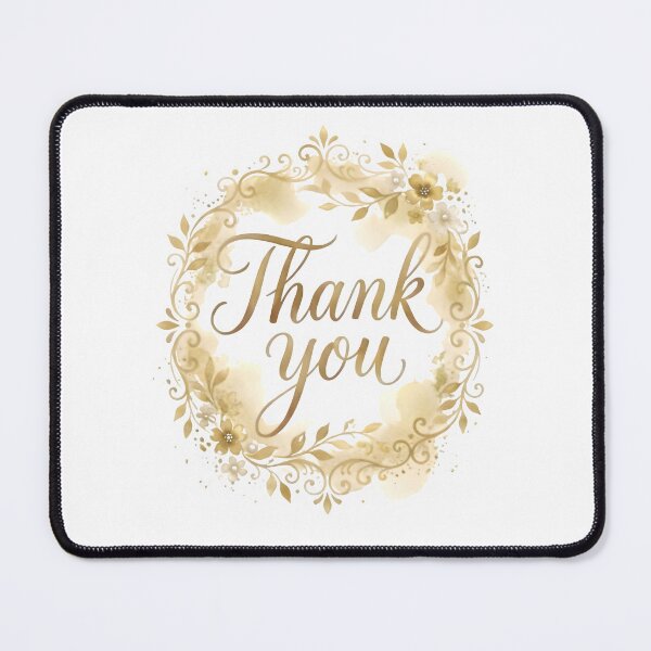 Item preview, Thank you - with gold designed and sold by RobertMartinArt.