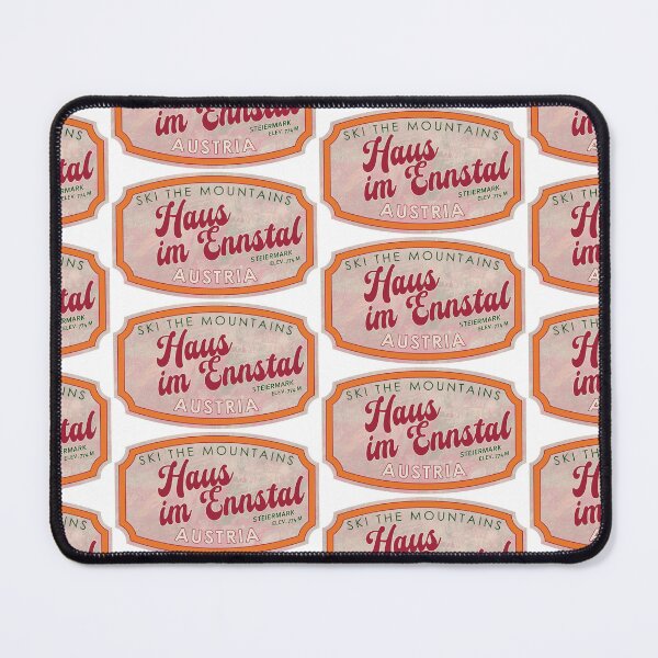 Item preview, Haus im Ennstal, Austria, Steiermark, Ski, textured skiing badge designed and sold by Wanderful-roads.