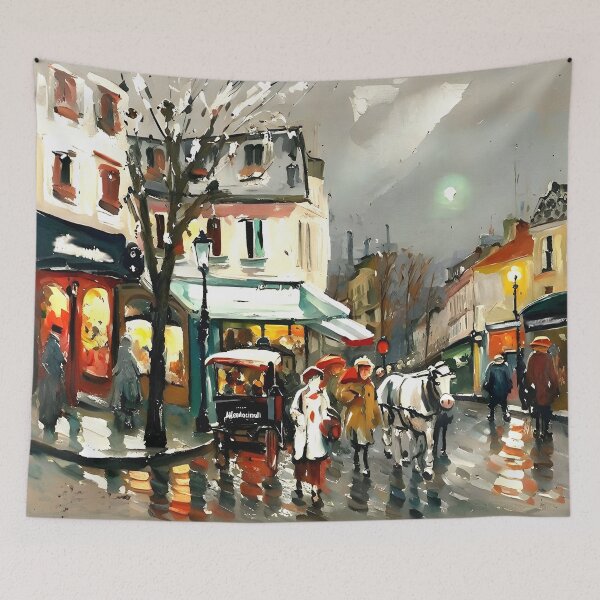 Item preview, Rue Norvins – Place du Tertre in the Belle Époque - 03 designed and sold by artdesignsnow.