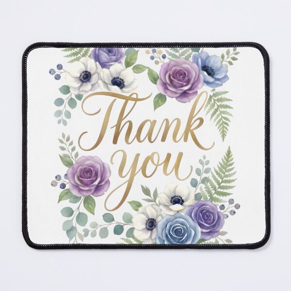 Item preview, Thank you - with flowers designed and sold by RobertMartinArt.