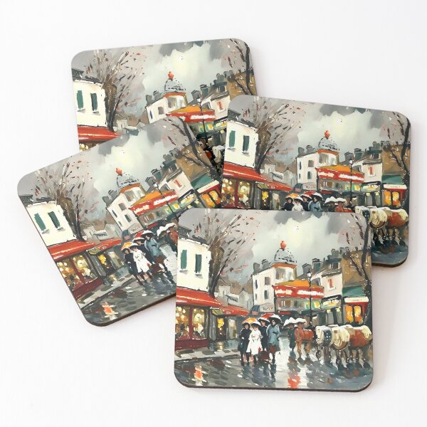 Item preview, Rue Norvins – Place du Tertre in the Belle Époque - 02 designed and sold by artdesignsnow.