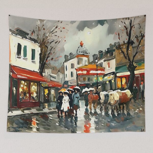 Item preview, Rue Norvins – Place du Tertre in the Belle Époque - 02 designed and sold by artdesignsnow.