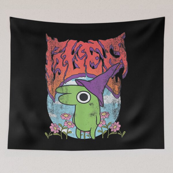Item preview, Smiling Friends Glep Heavy Metal Flowers Cartoon designed and sold by Ketshoop.