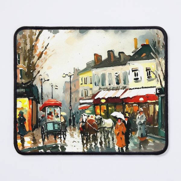 Item preview, Rue Norvins – Place du Tertre in the Belle Époque - 01 designed and sold by artdesignsnow.