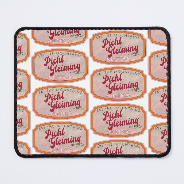 Item preview, Pichl-Gleiming, Austria, Steiermark, Ski, textured skiing badge designed and sold by Wanderful-roads.