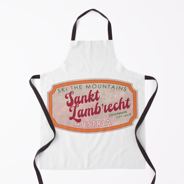 Item preview, Sankt Lambrecht, Austria, Steiermark, Ski, textured skiing badge designed and sold by Wanderful-roads.