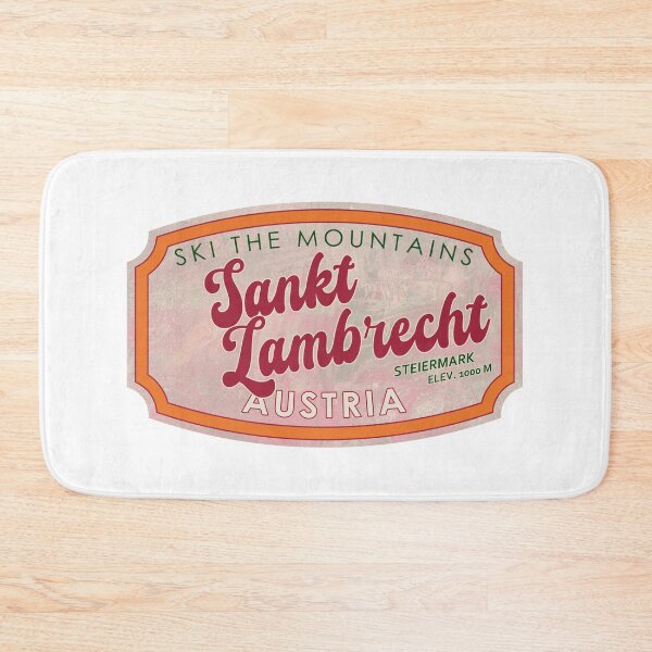 Item preview, Sankt Lambrecht, Austria, Steiermark, Ski, textured skiing badge designed and sold by Wanderful-roads.