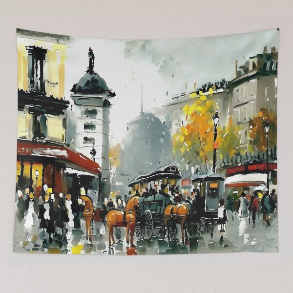 Item preview, Porte Saint-Martin in the Belle Époque - 05 designed and sold by artdesignsnow.