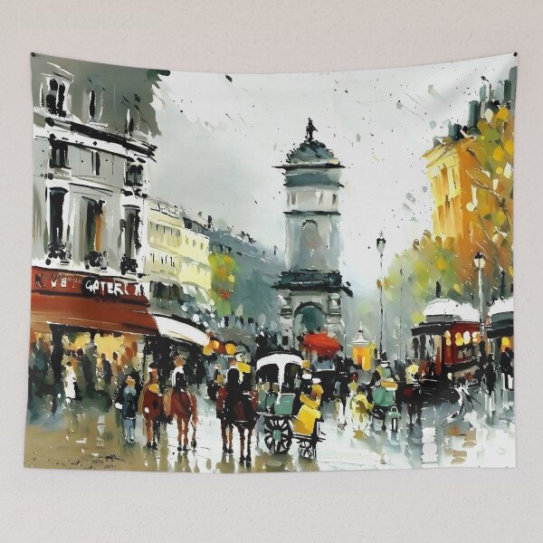 Item preview, Porte Saint-Martin in the Belle Époque - 04 designed and sold by artdesignsnow.