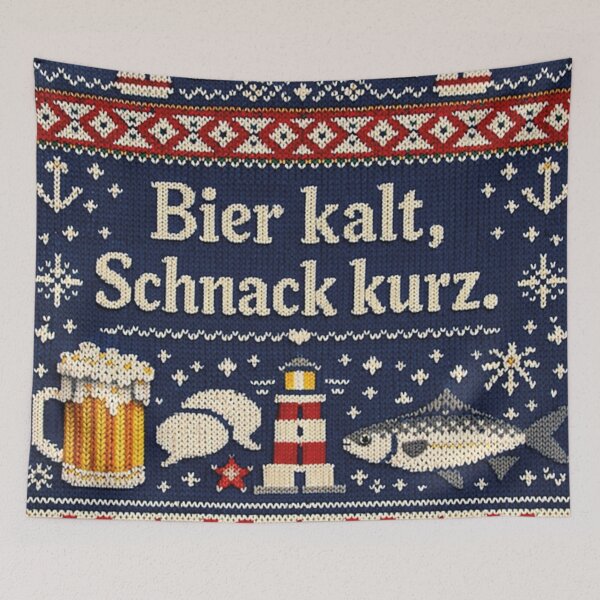 Item preview, Beer cold, chat short, North Sea knitwear design designed and sold by Mauswohn.