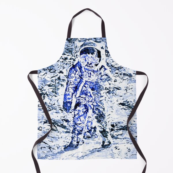 Item preview, Lunar Mission, Apollo Buzz Aldrin, on the Moon, Blue tint designed and sold by Art by Fruitcake.