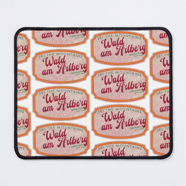 Item preview, Wald am Arlberg, Austria, Vorarlberg, Ski, textured skiing badge designed and sold by Wanderful-roads.