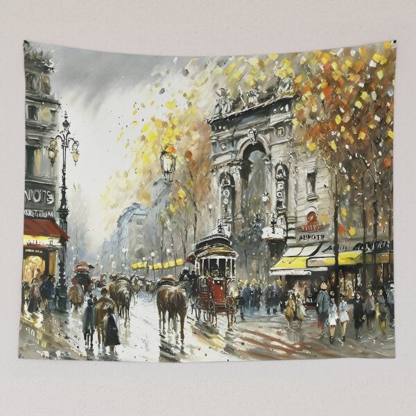 Item preview, Porte Saint-Martin in the Belle Époque - 01 designed and sold by artdesignsnow.