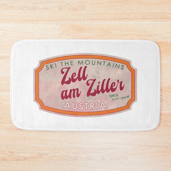 Item preview, Zell am Ziller, Austria, Tirol, Ski, textured skiing badge designed and sold by Wanderful-roads.