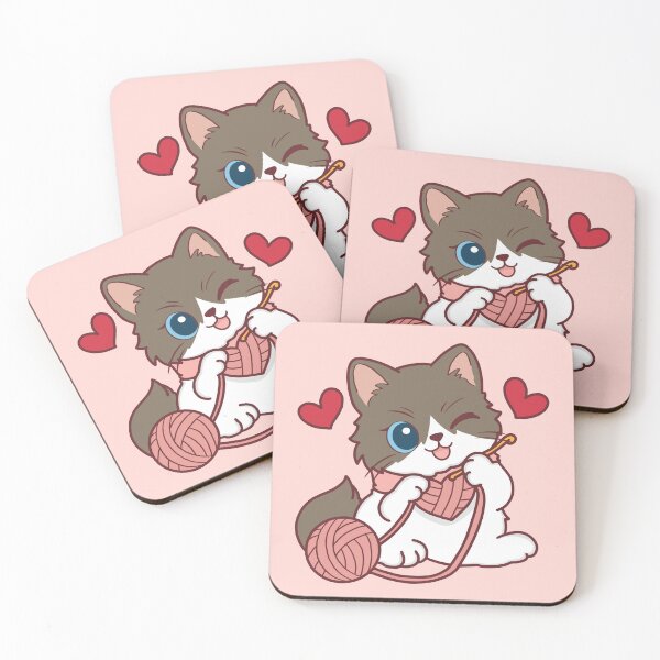 Item preview, Cute Ragdoll Cat Knitting Yarn – Cozy Valentine Cat designed and sold by BGMeYou.