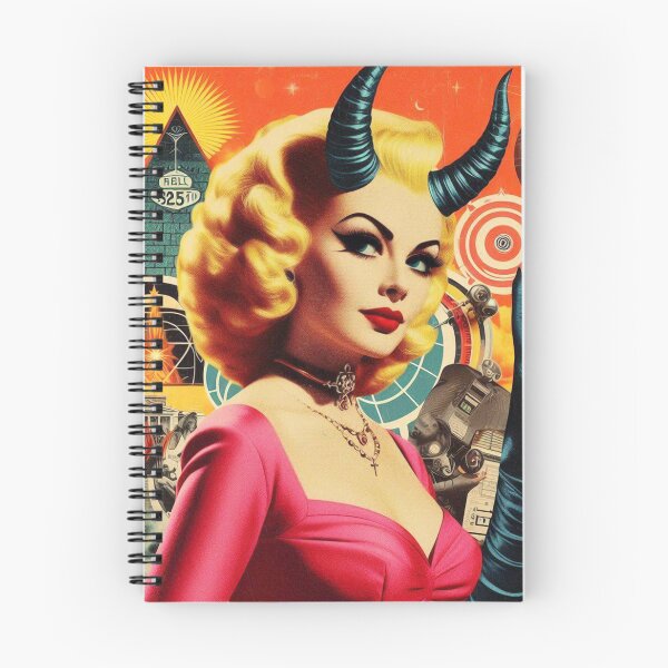 Item preview, Retro Devilish Woman designed and sold by PulpVintage.