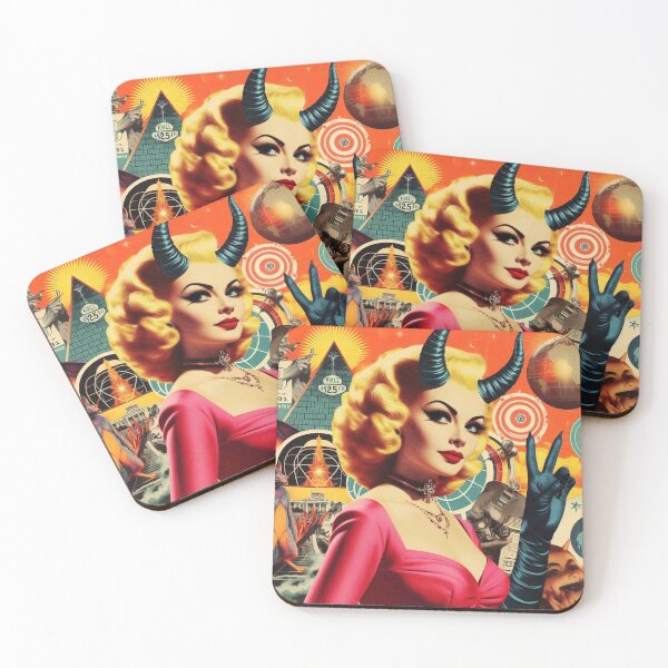 Item preview, Retro Devilish Woman designed and sold by PulpVintage.