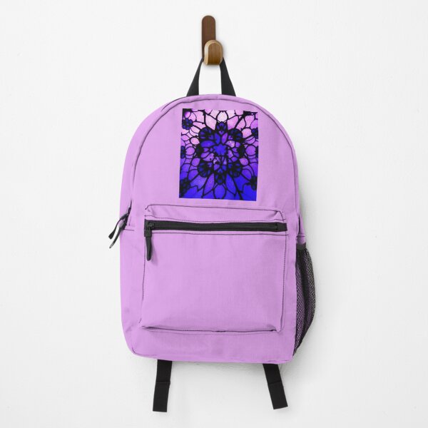 Item preview, Ultraviolet Floral Stained Glass designed and sold by Sachie's Studio.