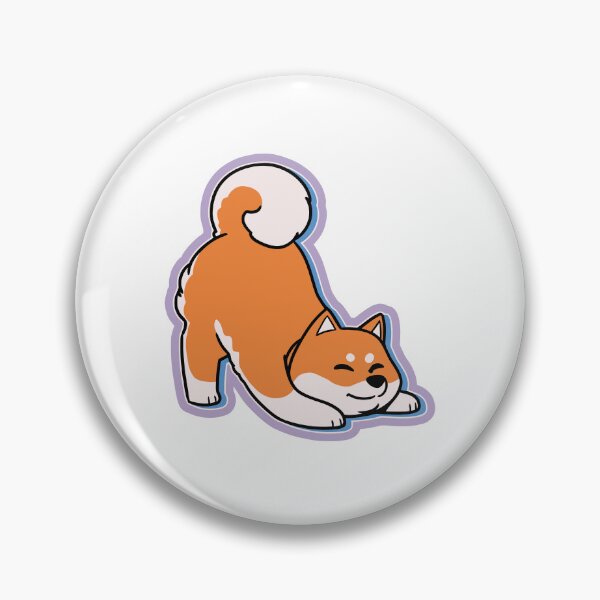 Item preview, Cute Shiba Inu Playful Bow Stretch designed and sold by gengyut.