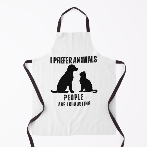 Item preview, Funny Animal Lover Shirt – I Prefer Animals People Are Exhausting Tee designed and sold by bazstees54.