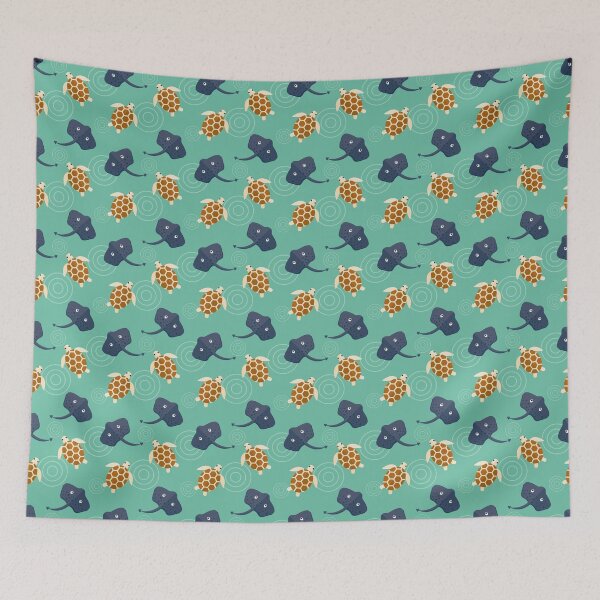 Item preview, Ocean adventures on blue designed and sold by reneesillus.