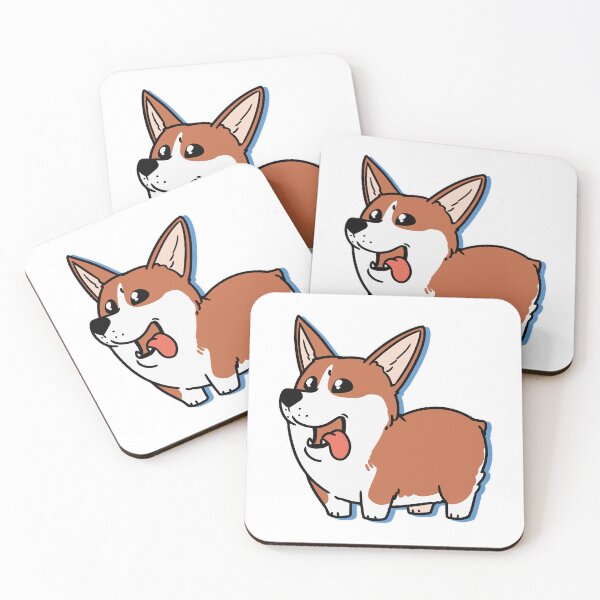 Item preview, Happy Corgi Puppy Wagging Tongue designed and sold by gengyut.