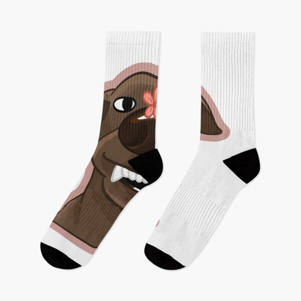 Item preview, Silly Brown Dog with Flower on Nose designed and sold by gengyut.