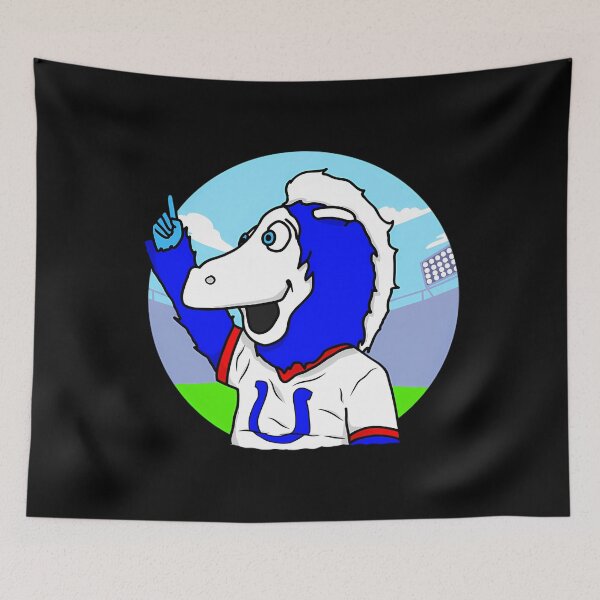 Item preview, Blue Indianapolis Colts Mascot Cartoon designed and sold by Ketshoop.