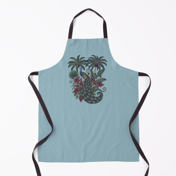 Item preview, Palm Grove Peacock Botanical Wildlife Art designed and sold by BirdsnStuff.