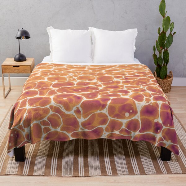 Item preview, Golden Current: Dynamic Wave Pattern in Light Brown and Bright Orange designed and sold by QamarART Paintings.