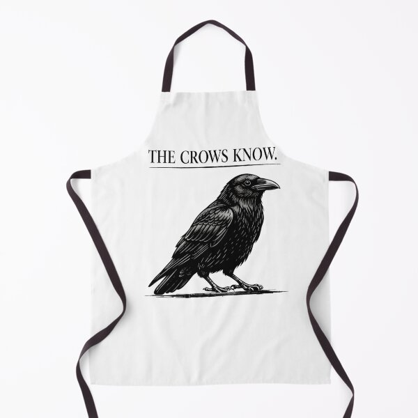 Item preview, The Crows Know – Minimalist Crow Statement Tee designed and sold by bazstees54.