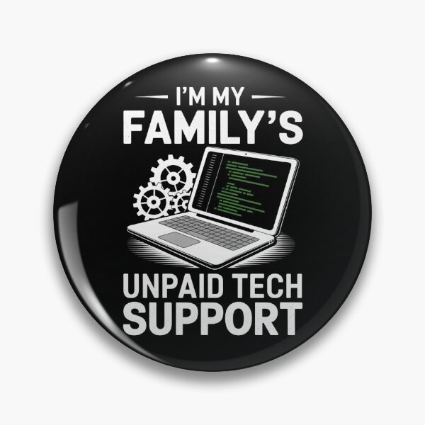 Item preview, I'm My Family's Unpaid Tech Support Nerdy Funny Saying designed and sold by herbwaters.