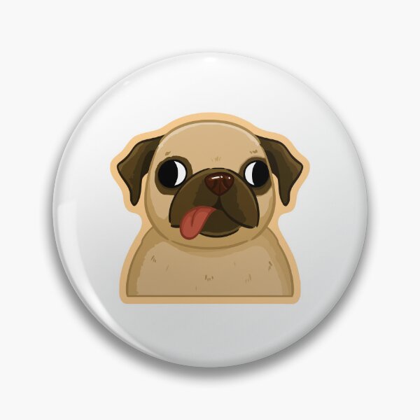 Item preview, Funny Pug Derp Face Tongue Out designed and sold by gengyut.
