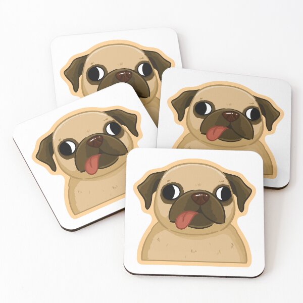 Item preview, Funny Pug Derp Face Tongue Out designed and sold by gengyut.